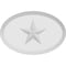 Ekena Millwork Standard Dalton Star Rosette With Beveled Edge, 4"W x 2 3/4"H x 1/2"P ROSP040X028X050DAL07 - alternate 2